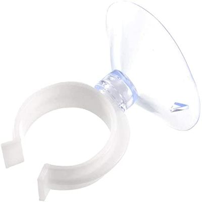 XYWHPGV Aquarium Suction Cup Clips, Airline Tube Holders, Clear, 28.5 mm, 6-Pack