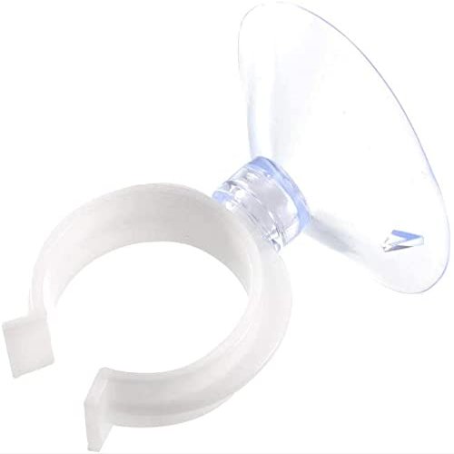 XYWHPGV Aquarium Suction Cup Clips, Airline Tube Holders, Clear, 28.5 mm, 6-Pack