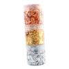 EXCEART 3 Bottles Gold Foil Flakes for Nail Art, 3g per Bottle, Shiny Finish, Easy to Use for Natural and Artificial Nails view 1