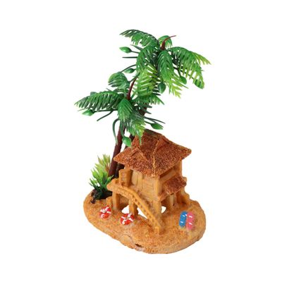 Minkissy Aquarium House with Creative Coconut Tree