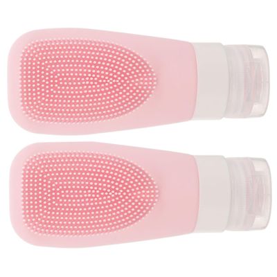 DOITOOL Set of 2 Silicone Travel Bottles, 60 mL, Leakproof, Airtight, Portable, for Shampoo, Conditioner, and Lotion