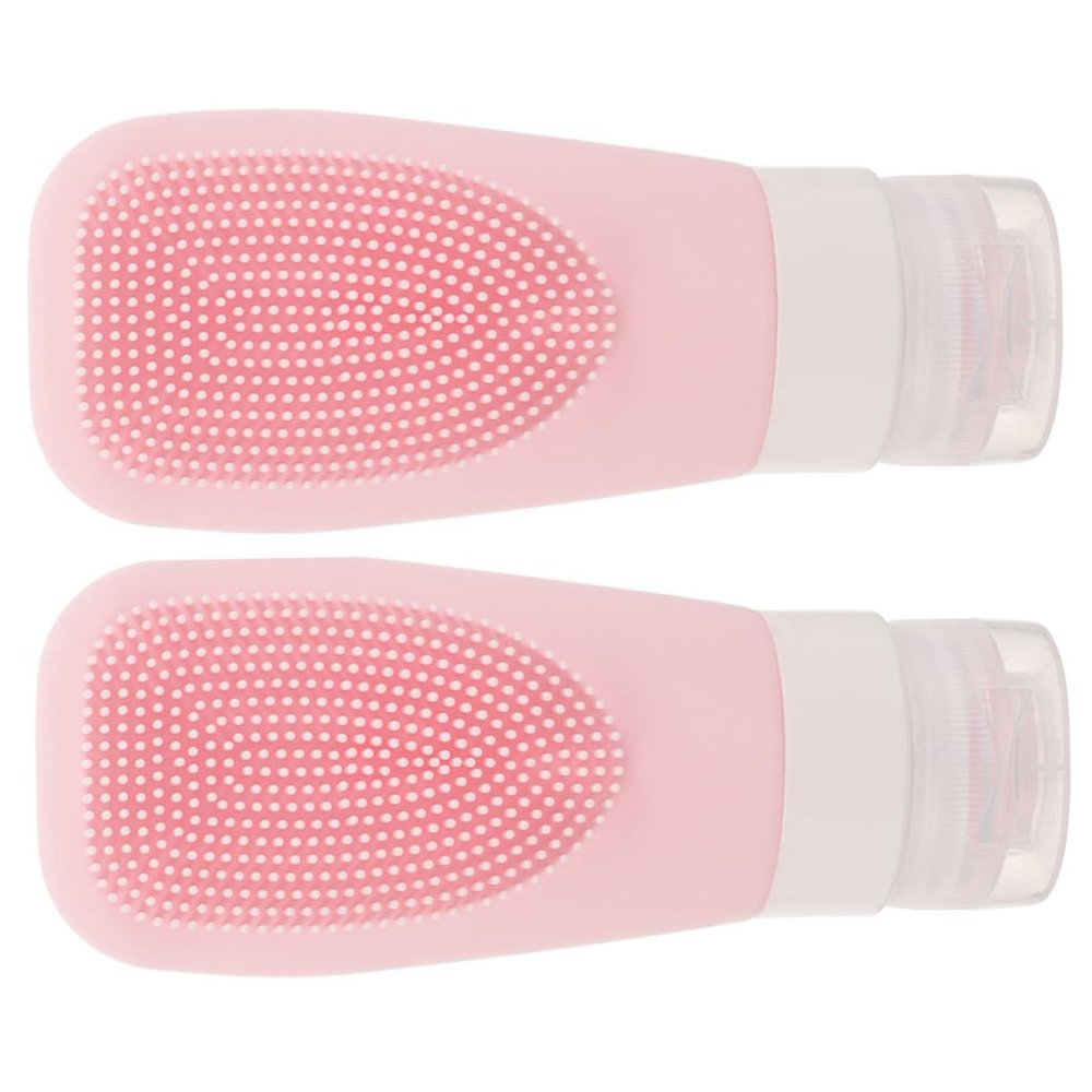 DOITOOL Set of 2 Silicone Travel Bottles, 60 mL, Leakproof, Airtight, Portable, for Shampoo, Conditioner, and Lotion