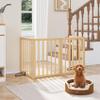 Semiocthome Freestanding Bamboo Baby and Pet Gate, Foldable Safety Gate, 4 Panels, 188 cm Wide view 2
