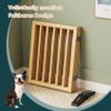 Semiocthome Freestanding Bamboo Baby and Pet Gate, Foldable Safety Gate, 4 Panels, 188 cm Wide view 4