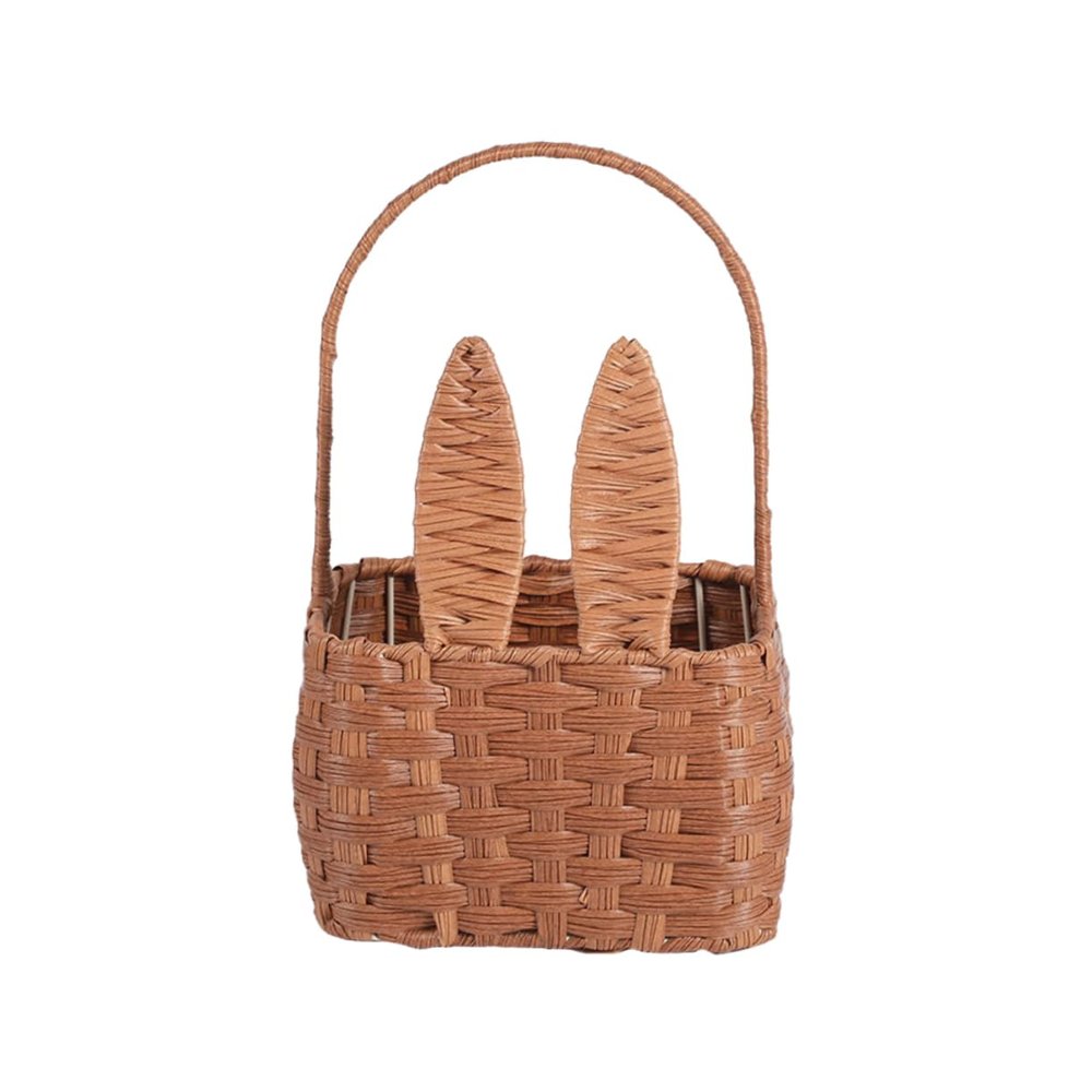 Ciieeo Plastic Picnic Basket with Handle, Storage Organizer for Fruit and Snacks