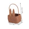Ciieeo Plastic Picnic Basket with Handle, Storage Organizer for Fruit and Snacks view 2