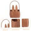 Ciieeo Plastic Picnic Basket with Handle, Storage Organizer for Fruit and Snacks view 3