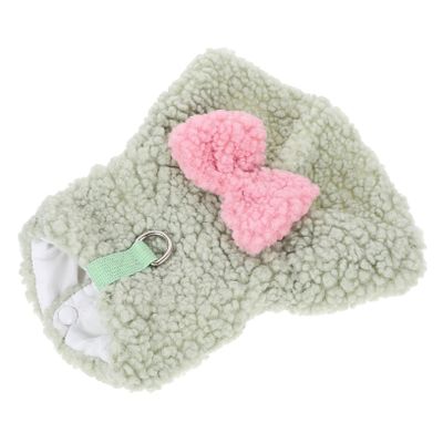 Beavorty Christmas Dog Sweater with Bow Green XS