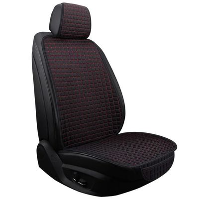 NURCIX Car Seat Cover, Compatible with Audi S6 C8 Sedan 2020–2022, Sweat-Absorbent, Washable Seat Protector, A-Black+Red