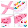 FOMIYES Portable Washable Pet Bib with Simple Design for Cats and Dogs, Birthdays, Photos, and Outings view 3