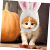 Beavorty Adorable Bunny Hat for Pets view 3