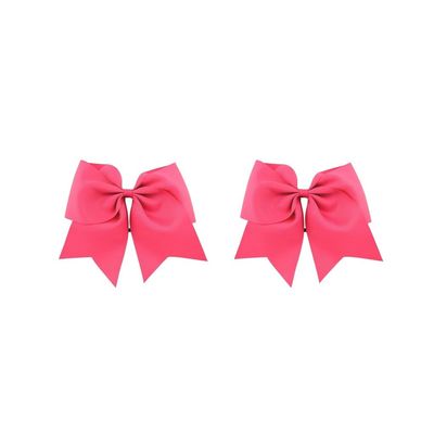 Elastic Hair Ties with Bow Knot for Ponytails, Seamless, 2 Pcs