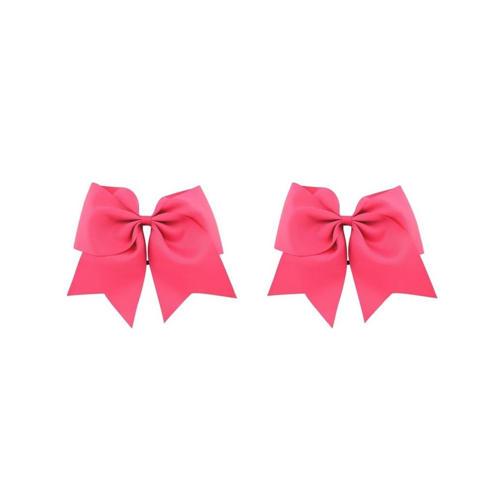 Elastic Hair Ties with Bow Knot for Ponytails, Seamless, 2 Pcs