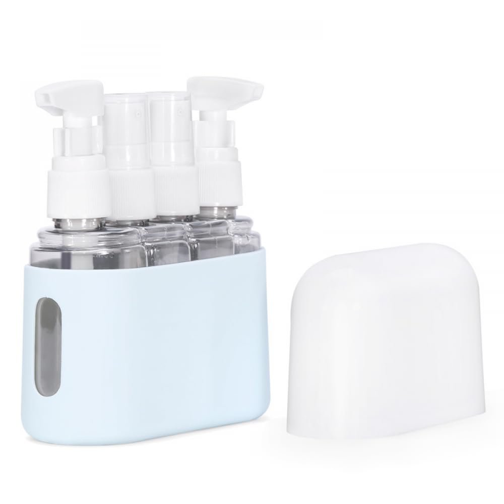 BERO Travel Bottle Combo Set, Blue, 4-in-1
