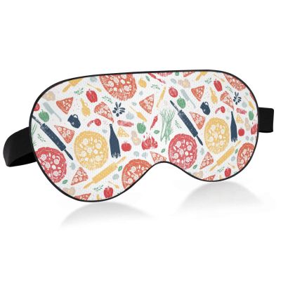 Pizza Pattern Sleep Mask