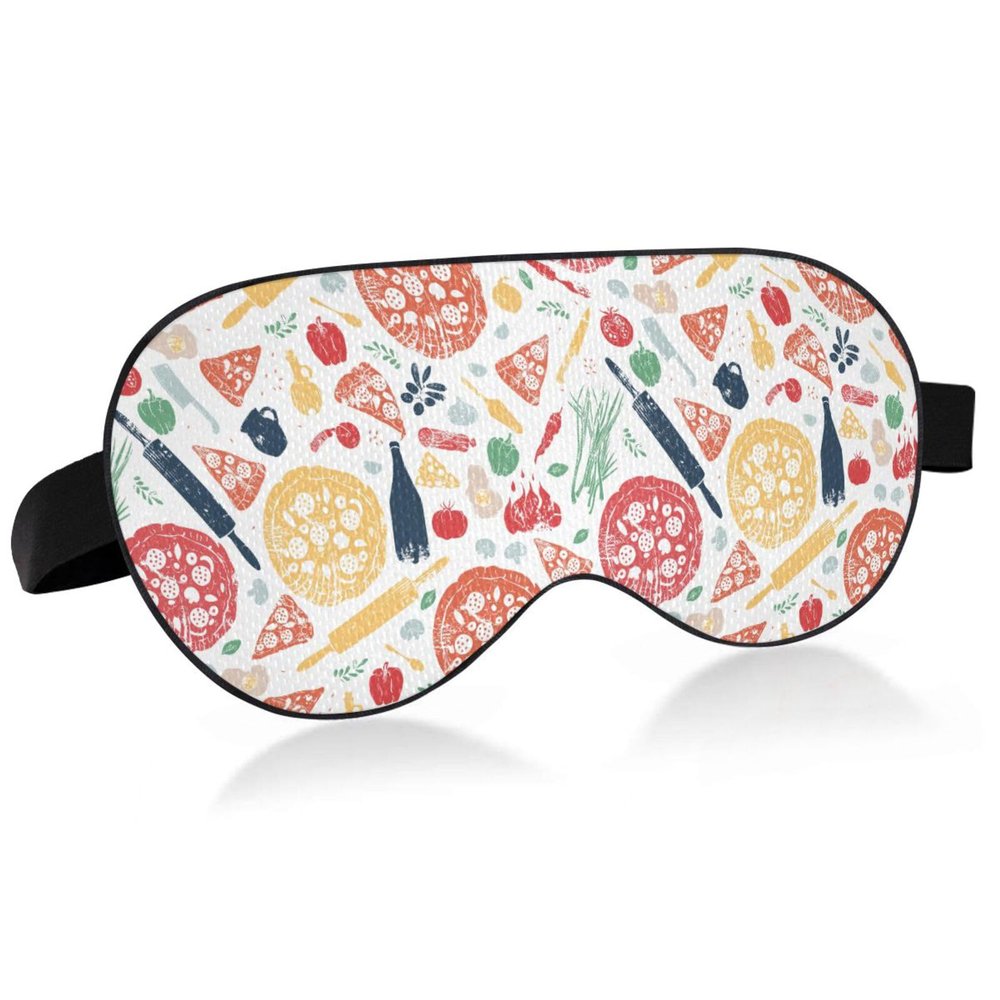 Pizza Pattern Sleep Mask
