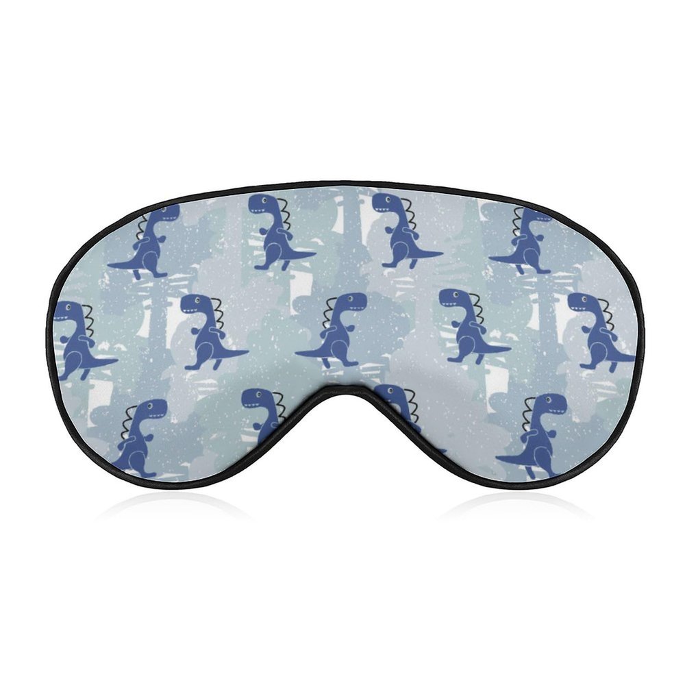 Dinosaur Cartoon Sleep Mask with Adjustable Strap