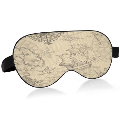 Octopus Tentacles Black and White Light-Blocking Sleep Mask with Adjustable Strap