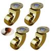 Heavy-Duty Furniture Casters, Set of 4 Solid Brass Swivel Casters, 105 kg Capacity, 1 in/25 mm Wheels view 1