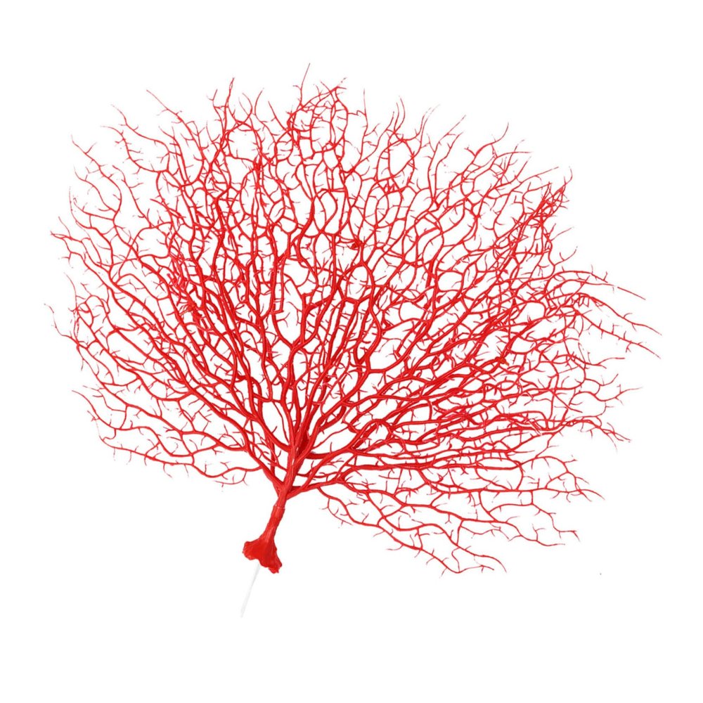 DECHOUS Artificial Coral Branch Red 48cm