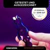 KINKWERK Extra-Strong Nipple Clamps with Chain for Women & Men | Clover Clamps with Silicone Pads, Black view 4