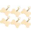 HAPINARY 6-Piece Metal Pet Tags, Dog and Cat Tags, Bone Design, Durable view 1