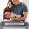 Willonin 2-in-1 Co-Sleeper Baby Crib with Mattress and Mosquito Net, 0–36 Months, Height-Adjustable, Gray/White view 4