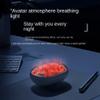 Pcivzxam Hand Warmer, New Flame Hand Warmer, Dynamic Charcoal-Fire Ambient Light, Rechargeable, White, Easy Installation view 3