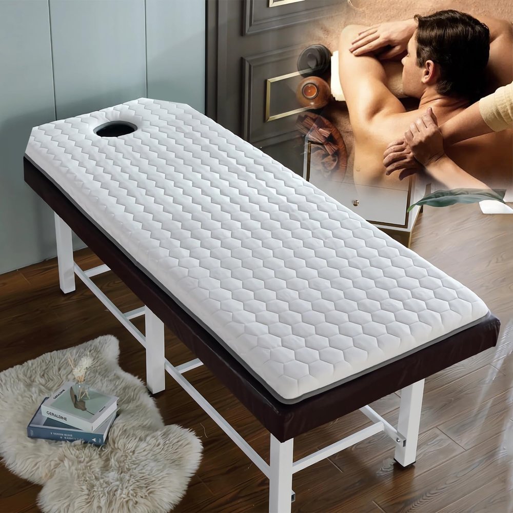LXJDDLD Massage Table Mattress Topper with Face Hole, 6 cm/2.4 in, T, 60 x 180 cm