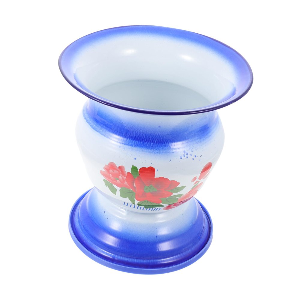 Retro Iron Urinal Bucket, 1 Set, Round Household Chamber Pot
