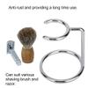 Barber Stainless Steel Shaving Brush and Razor Holder view 3
