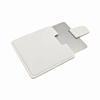Ksvsonrvi Pocket Mirror, 2.36-Inch Mini Hand Mirror, Unbreakable Stainless Steel Mirror with PU Leather Case, White view 1