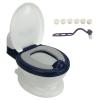 Potty Training Toilet for Toddlers, Transitional Toilet, Realistic Design, Soft Cushion, Blue view 1