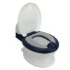 Potty Training Toilet for Toddlers, Transitional Toilet, Realistic Design, Soft Cushion, Blue view 3