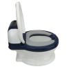 Potty Training Toilet for Toddlers, Transitional Toilet, Realistic Design, Soft Cushion, Blue view 4