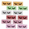 12 Pairs of False Eyelashes, Style 107, with Colored Base view 1
