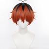 Black and Orange Short Wig for Adult Men, Cosplay Halloween view 2