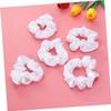 White Satin Hair Ties, Fabric Pack for Girls and Women view 3