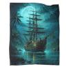 Strunt Pirate Ship Soft Personalized Throw Blanket, Flannel Blanket 60 x 80 in (150 x 200 cm) view 4