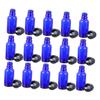 Blue Glass Bottles 10 ml, 20 pcs, Empty Bottles for Essential Oils view 1