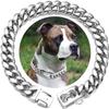 14 mm Silver Cuban Link Chain Collar for Dogs, 14 in view 1