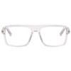 Kachawoo Blue Light Blocking Glasses for Men, Retro Square TR90 Frames, Transparent view 2