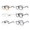 Kachawoo Blue Light Blocking Glasses for Men, Retro Square TR90 Frames, Transparent view 4