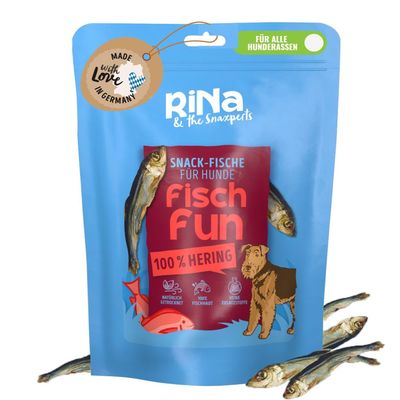 RiNa Dried Whole Herring for Dogs, No Additives, 110 g