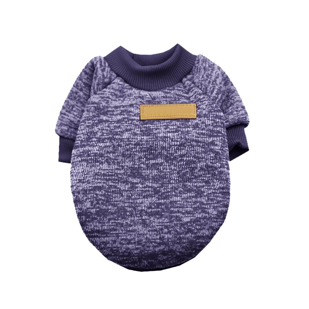 Classic Dog Sweater for Small Dogs (Navy, XXL)