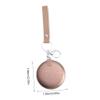 DECHOUS 3-Piece Mini Folding Double-Sided Pocket Mirror Keychain Set, Coffee Gold view 4
