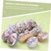 HAPINARY 6-Piece Iron Egg Candy Boxes with Easter Patterns, Colorful Handmade Gift Boxes view 2