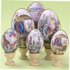 HAPINARY 6-Piece Iron Egg Candy Boxes with Easter Patterns, Colorful Handmade Gift Boxes view 4