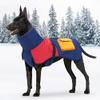 FANSU Winter Dog Coat for Large Dogs, 11–40 kg, XL, Blue/Red/Yellow view 2