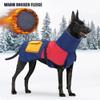 FANSU Winter Dog Coat for Large Dogs, 11–40 kg, XL, Blue/Red/Yellow view 3
